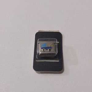 Baby Carriage Italian Link Stainless Steel Charm for‎ Nomination Bracelet